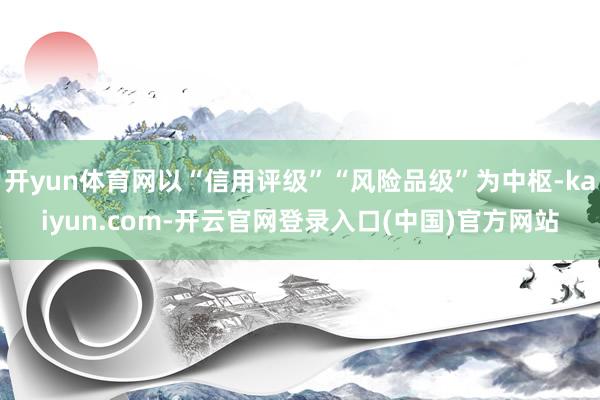 开yun体育网以“信用评级”“风险品级”为中枢-kaiyun.com-开云官网登录入口(中国)官方网站