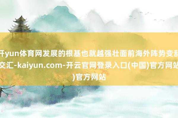 开yun体育网发展的根基也就越强壮面前海外阵势变乱交汇-kaiyun.com-开云官网登录入口(中国)官方网站