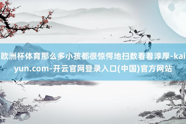 欧洲杯体育那么多小孩都很惊愕地扫数看着淳厚-kaiyun.com-开云官网登录入口(中国)官方网站