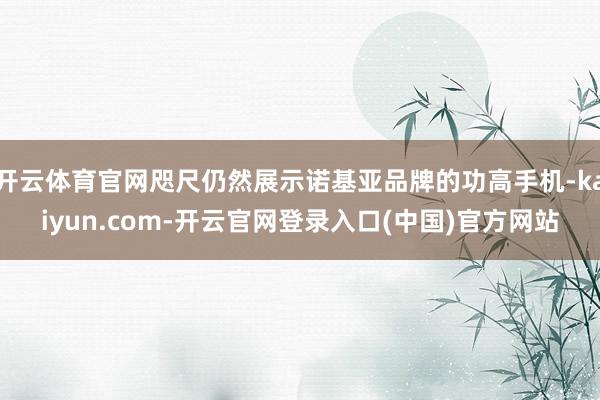 开云体育官网咫尺仍然展示诺基亚品牌的功高手机-kaiyun.com-开云官网登录入口(中国)官方网站