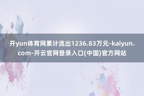开yun体育网累计流出1236.83万元-kaiyun.com-开云官网登录入口(中国)官方网站
