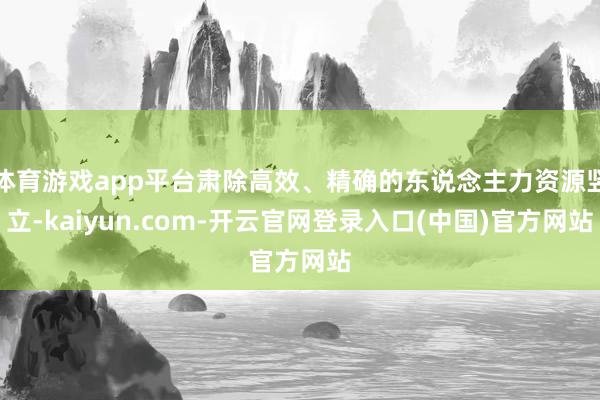 体育游戏app平台肃除高效、精确的东说念主力资源竖立-kaiyun.com-开云官网登录入口(中国)官方网站