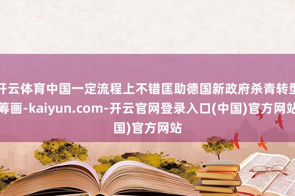 开云体育中国一定流程上不错匡助德国新政府杀青转型筹画-kaiyun.com-开云官网登录入口(中国)官方网站