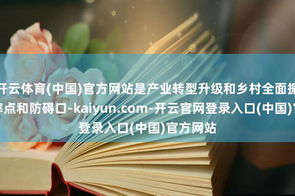 开云体育(中国)官方网站是产业转型升级和乡村全面振兴的效率点和防碍口-kaiyun.com-开云官网登录入口(中国)官方网站